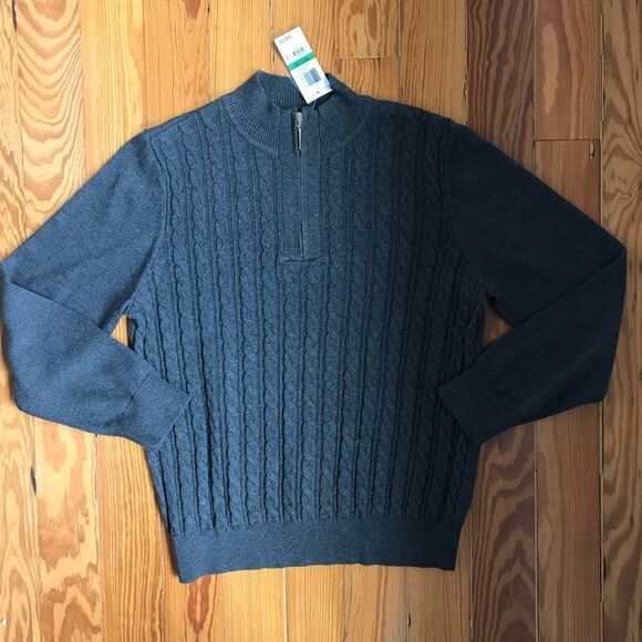 NWT Karen Scott Grey Sweater - Picture 1 of 5